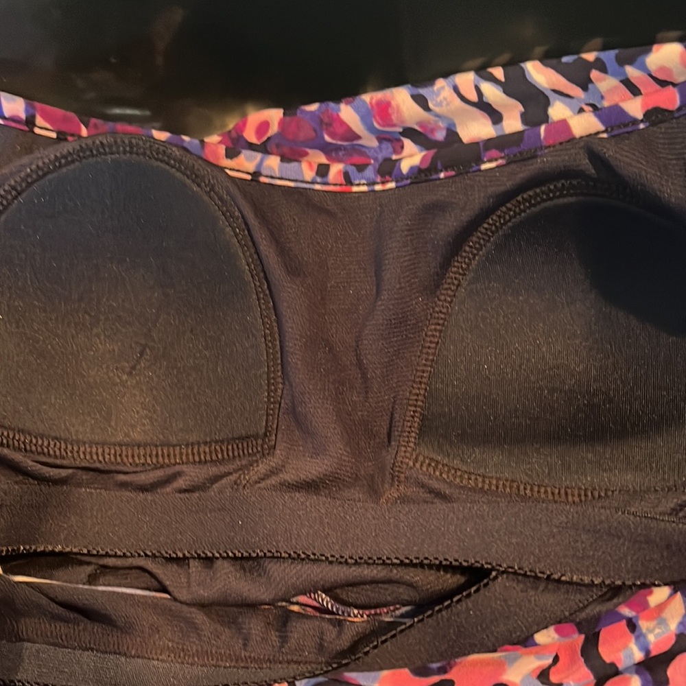 Colorful Leopard Print Ruffle Tankini Top - Picture 6 of 6